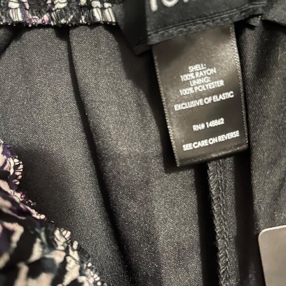 Torrid Womens NWT Challis Chevron Black & White Pockets Paperbag Shorts 5X - Picture 7 of 9